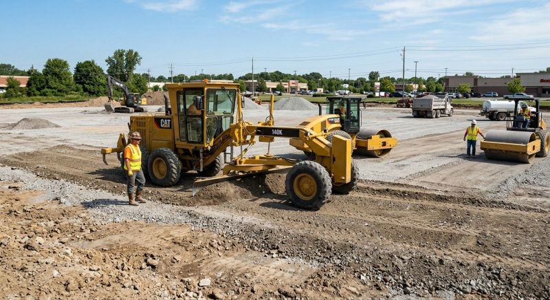 Parking Lot Excavation in South Houston, TX